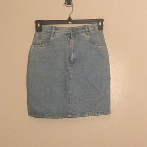 A Rio Light blue jean skirt